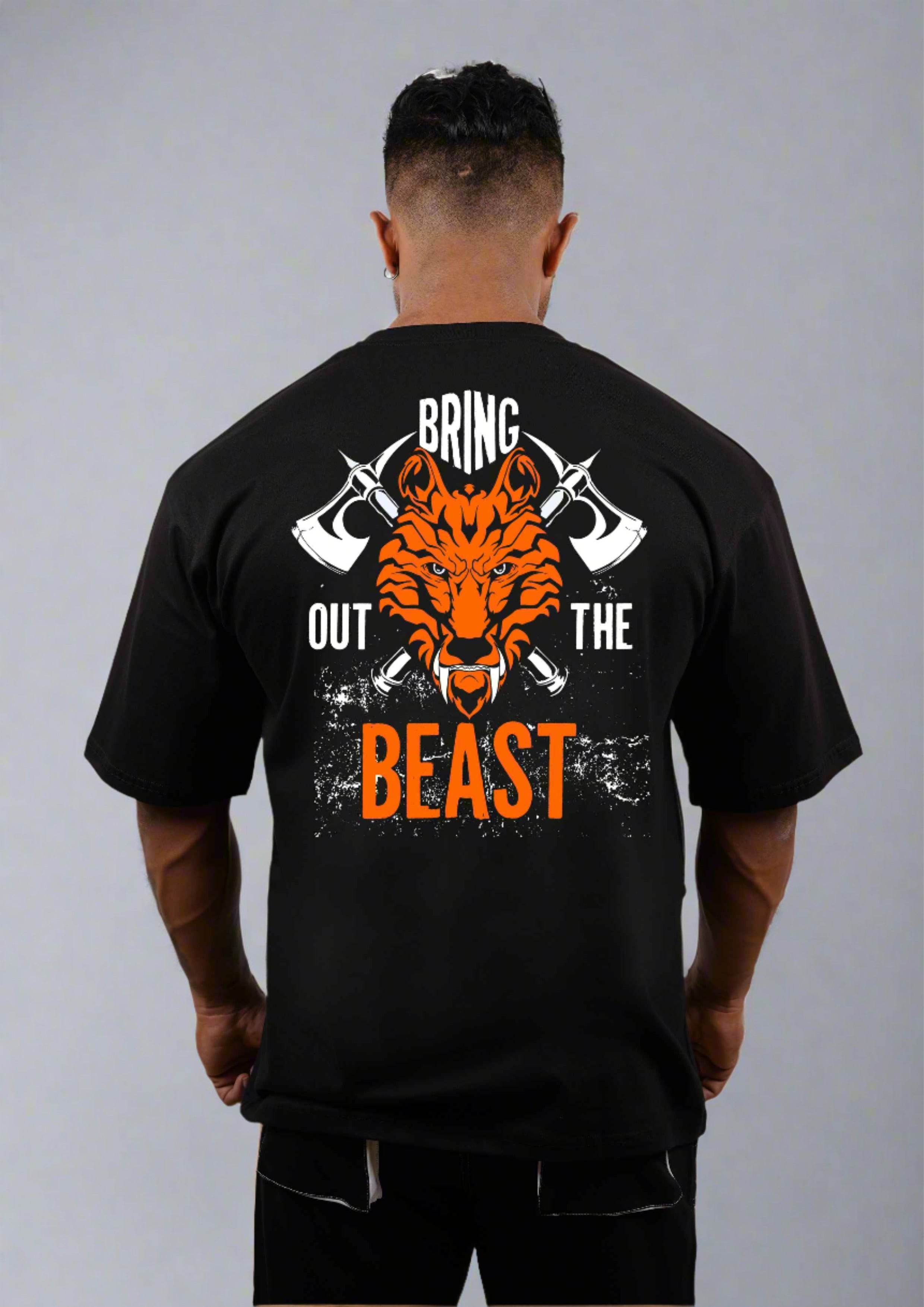 Gym Oversized T Shirt - Big Beast - 15 Days Return & Exchange – Strong Soul