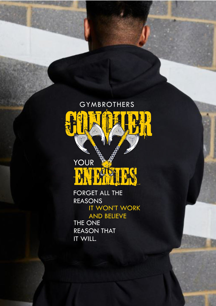CONQUER YOUR ENEMIES (Winter Hoodie)