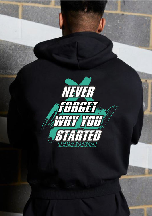 NEVER FORGET WHY YOU STARTED (Winter Hoodie)