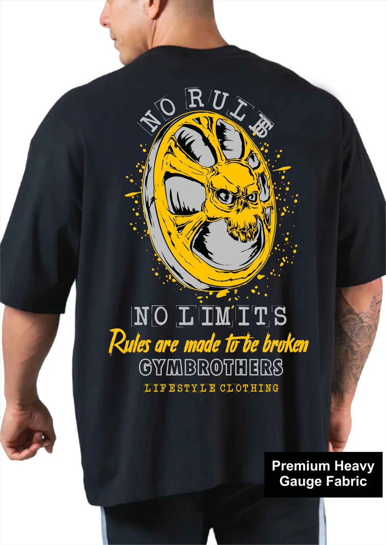 NO RULES NO LIMITS Oversize T-shirt