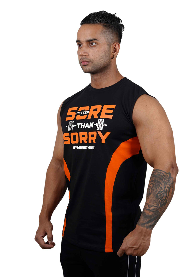 BETTER SORE THAN SORRY Striped Tank Top Vest