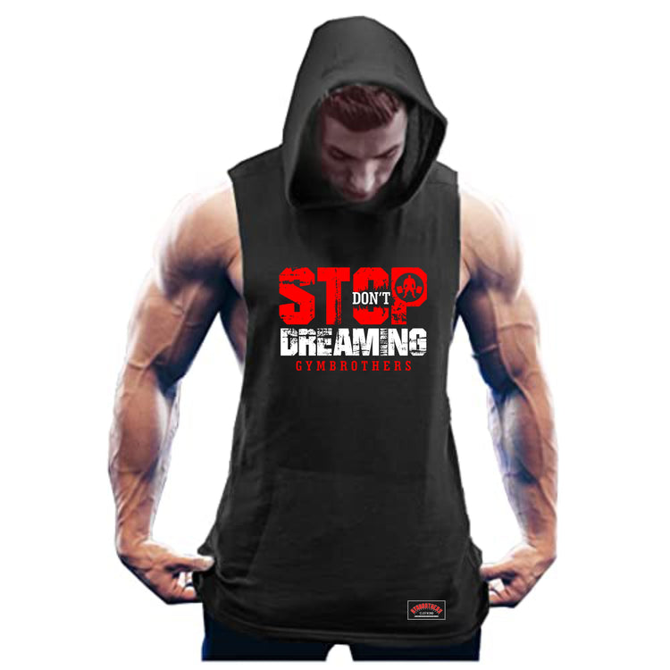 DON'T STOP DREAMING Gym Hoodie Black