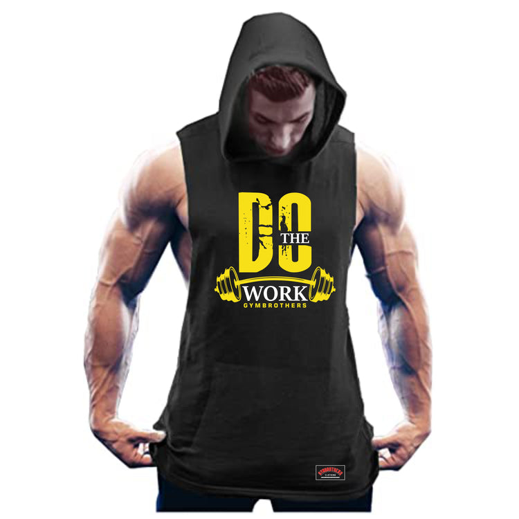 DO THE WORK Gym Hoodie for Men Black