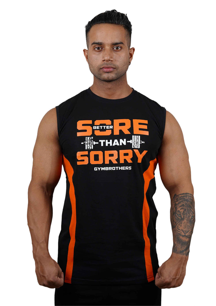 BETTER SORE THAN SORRY Striped Tank Top Vest