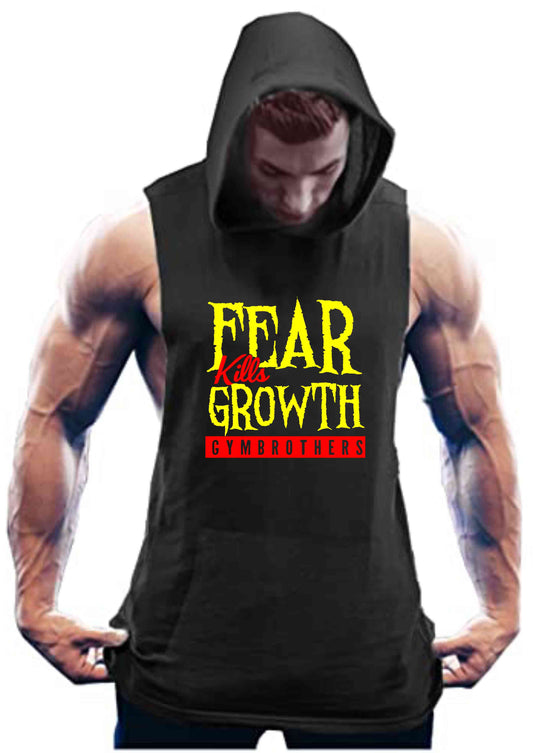 FEAR KILLS GROWTH Gym Hoodie for men