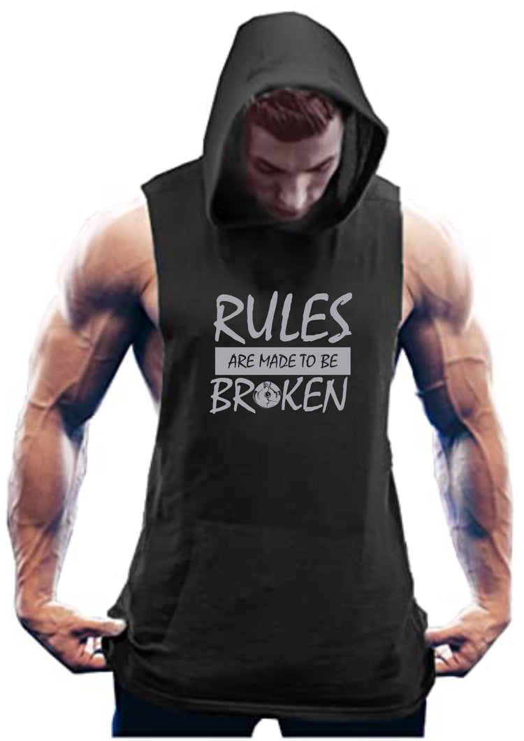 RULES ARE MADE TO BE BROKEN Hoodie for Men (Black)