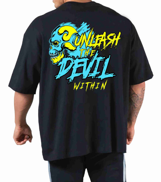UNLEASH THE DEVIL Oversize T-shirt