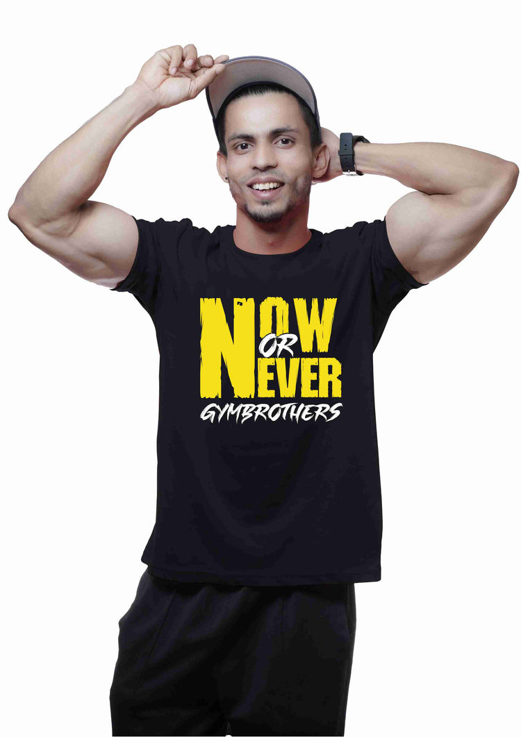 NOW OR NEVER Half Sleeve T-shirt