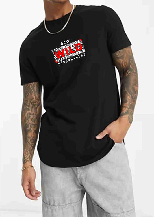 STAY WILD Half Sleeve T-shirt