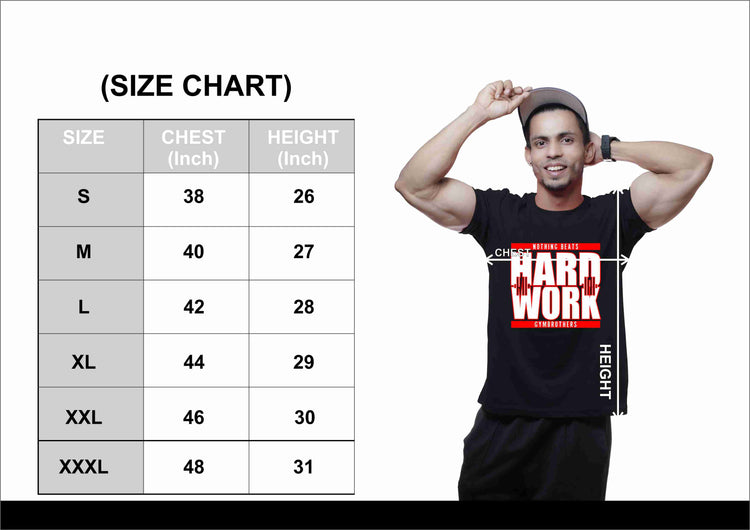 NOTHING BEATS HARDWORK Half Sleeve T-shirt