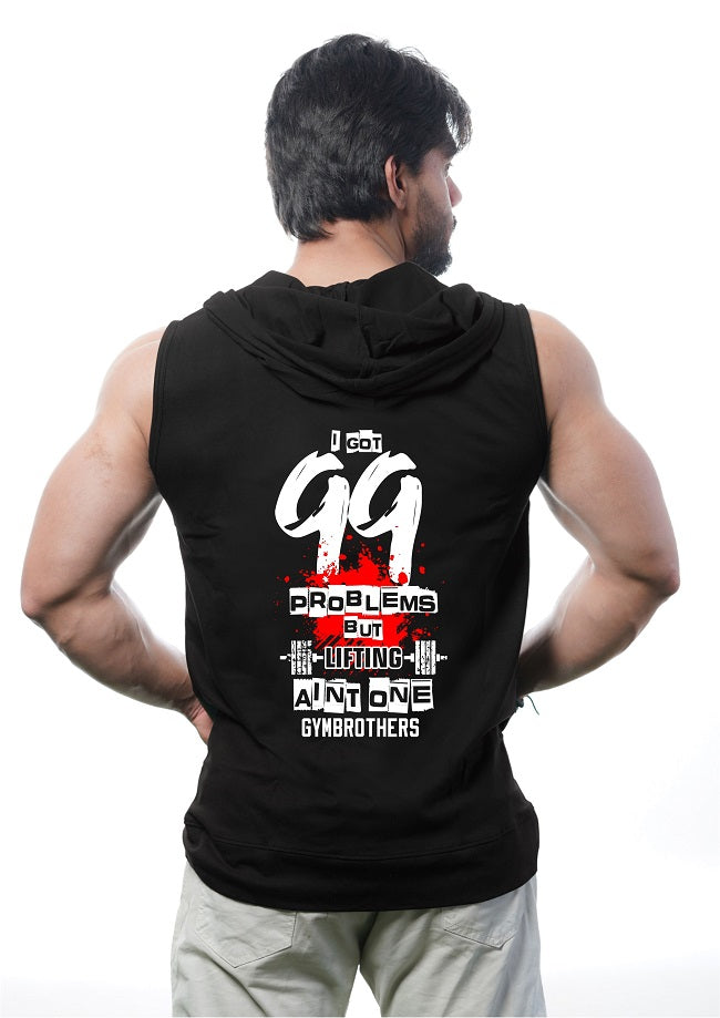 I GOT 99 PROBLEMS BUT Men's Sleeveless Zip Hoodie