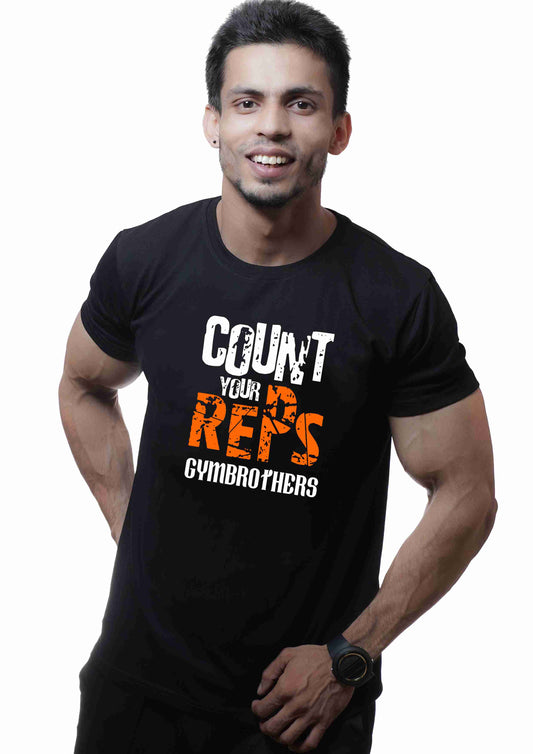 COUNT YOUR REPS Half Sleeve T-shirt