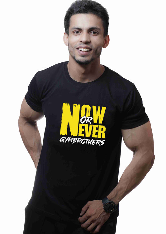 NOW OR NEVER Half Sleeve T-shirt