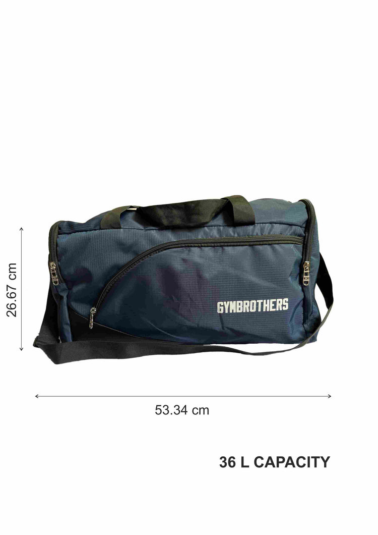 Unisex Navy Blue & Black Colour blocked Gym Training Bag(large)